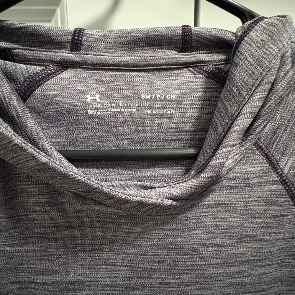 Under Armour Heathered Purple Hoodie - Picture 2 of 3
